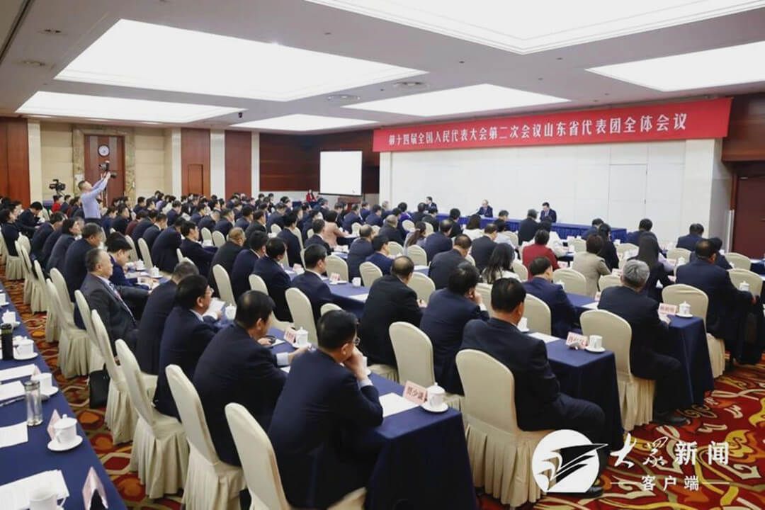 十四届全国人大二次会议山东代表团成立 推选林武为团长